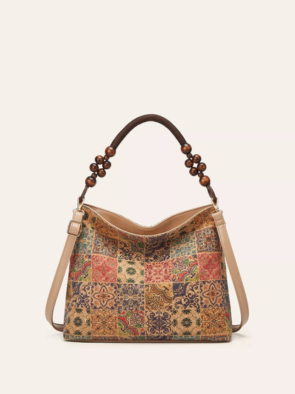 Bohemian Geometric Pattern Hobo Handbag