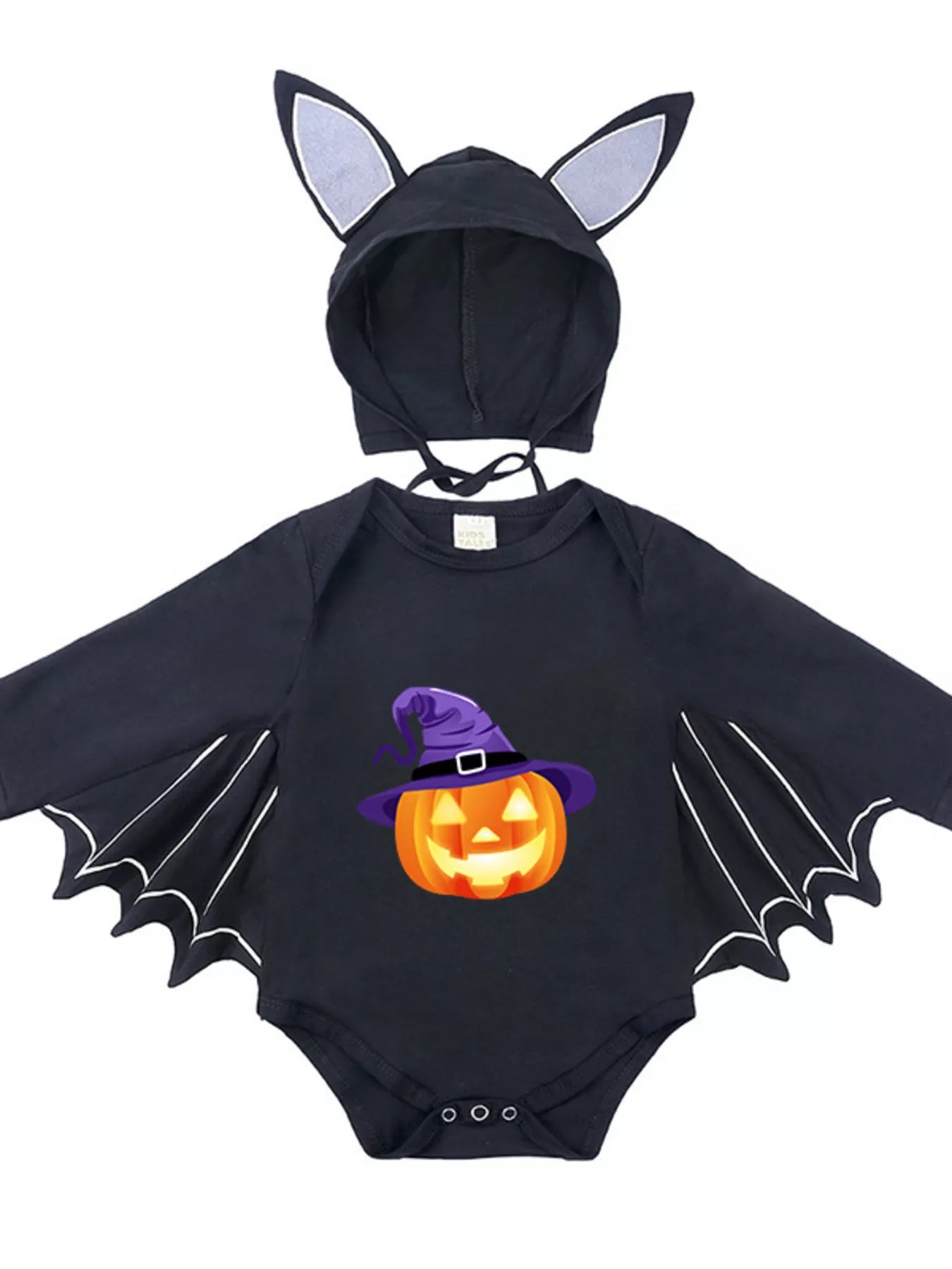 Children's Halloween Bat Bodysuit & Hat Costume Set