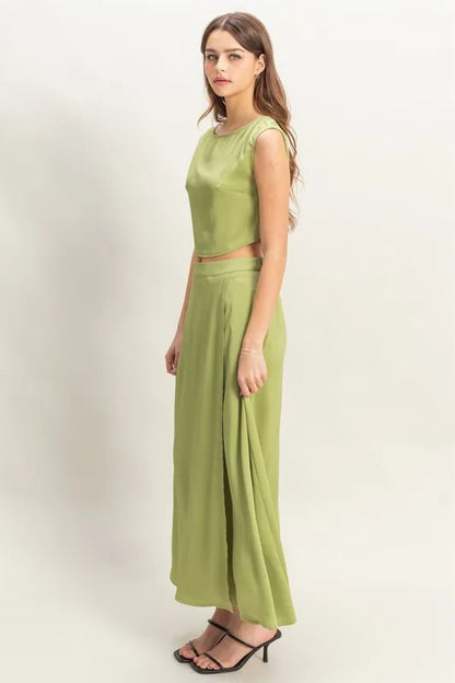 HYFVE Sleeveless Top and Maxi Skirt Set