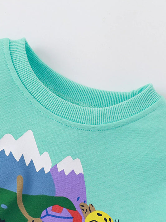 Children's Pedal Power Graphic Crew Neck Sweatshirt