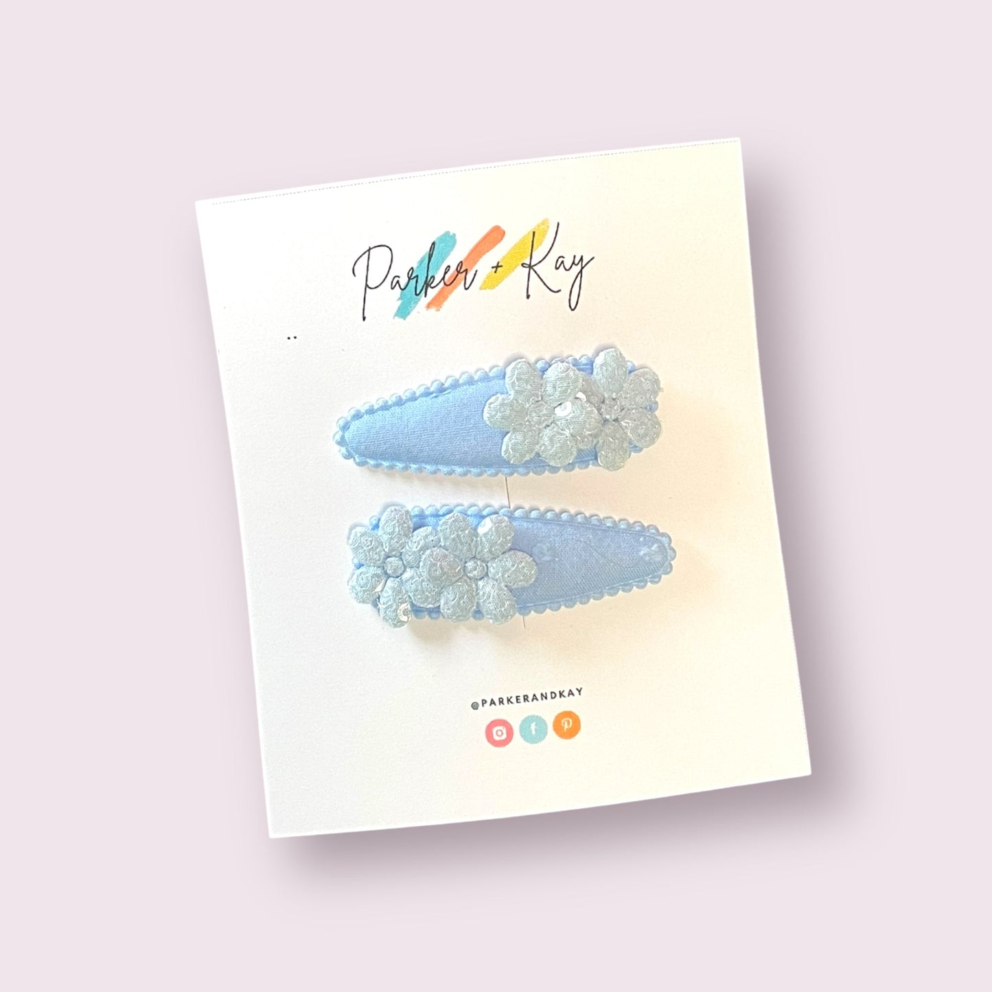Sparkling Bloom Snap Clips