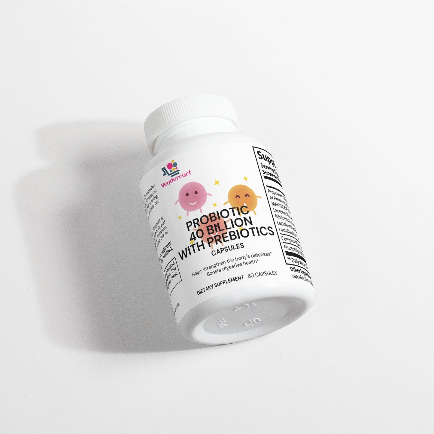 Probiotic 40 Billion CFU with Prebiotic Digestive Support Supplement Gut Health Capsules for Women and Men