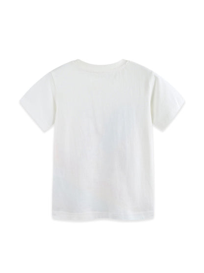 Children's Rocket Rainbow Graphic Short Sleeve T-Shirt