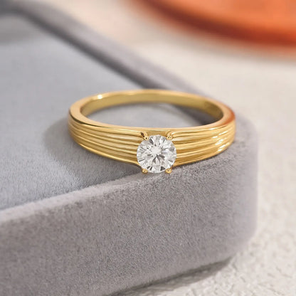 925 Sterling Silver Moissanite Ring