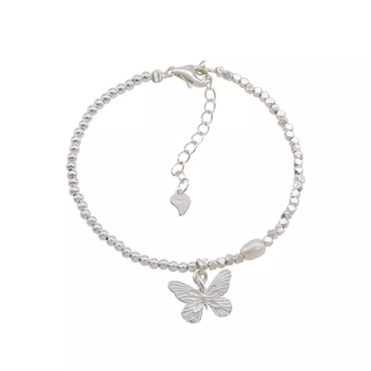 925 Sterling Silver Butterfly Bracelet