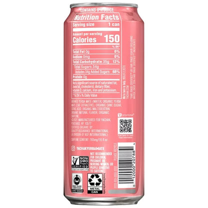 Yachak Passionfruit Yerba Mate, 16 oz Can (12-Pack)