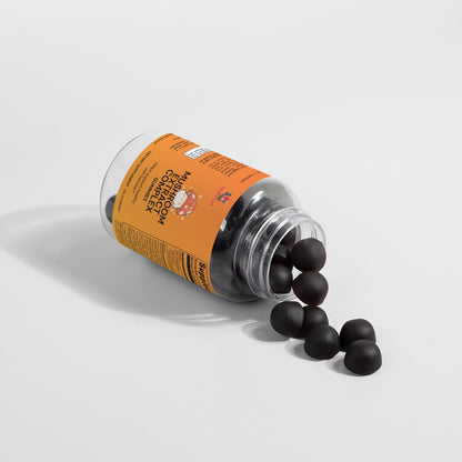 Mushroom Extract Complex Gummies Lion’s Mane Reishi Cordyceps Chaga Immune Brain Energy Support Vegan 60 Gummies USA