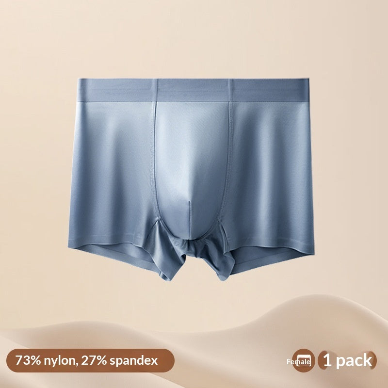 Light Luxury Satin Ice Silk High-End  Silk Antibacterial Mens Underwear