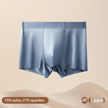 Light Luxury Satin Ice Silk High-End  Silk Antibacterial Mens Underwear