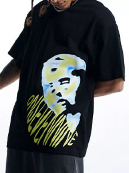 Men's Graphic Round Neck Relaxed Fit T-Shirt