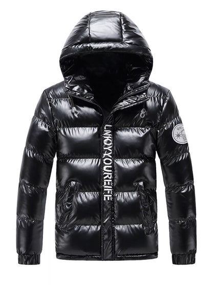 Men's Plus Size Padded Hooded Winter Coat