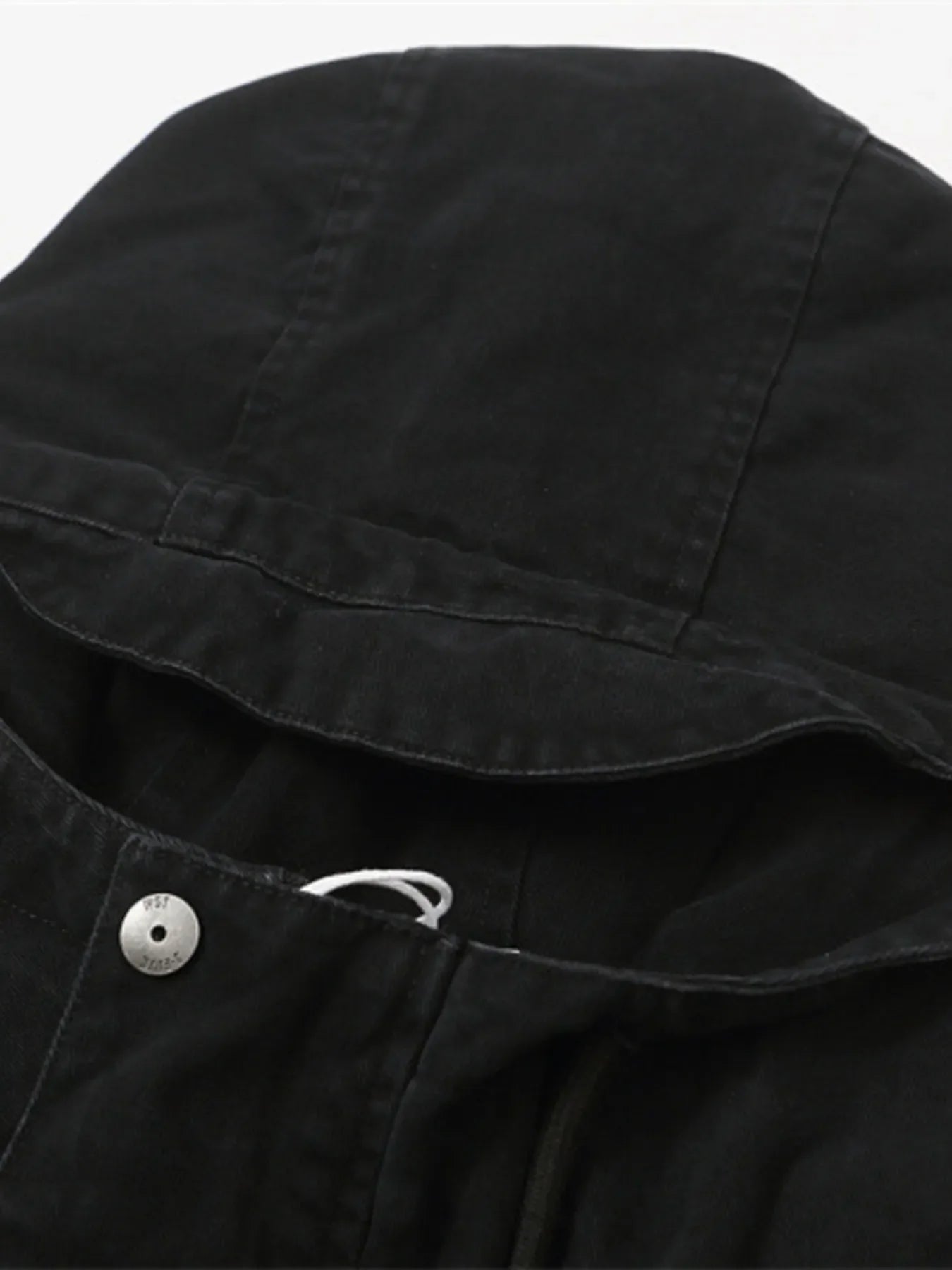 Men's Plus Size Drawstring Long Sleeve Jacket