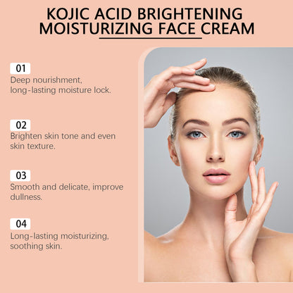 West&Month Moisturizing Moisturizing Face Cream, Gentle Care Bright Moist Moisturizing Facial Skin Care Cream
