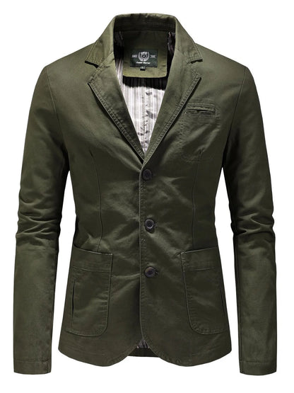 Men's Plus Size Casual Button Up Blazer