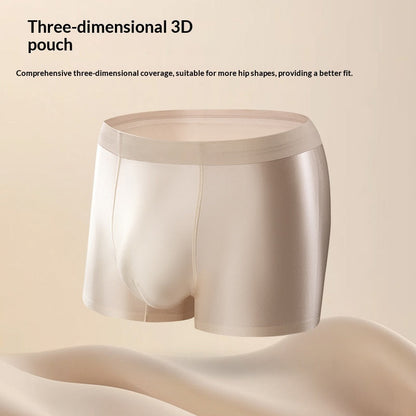 Light Luxury Satin Ice Silk High-End  Silk Antibacterial Mens Underwear