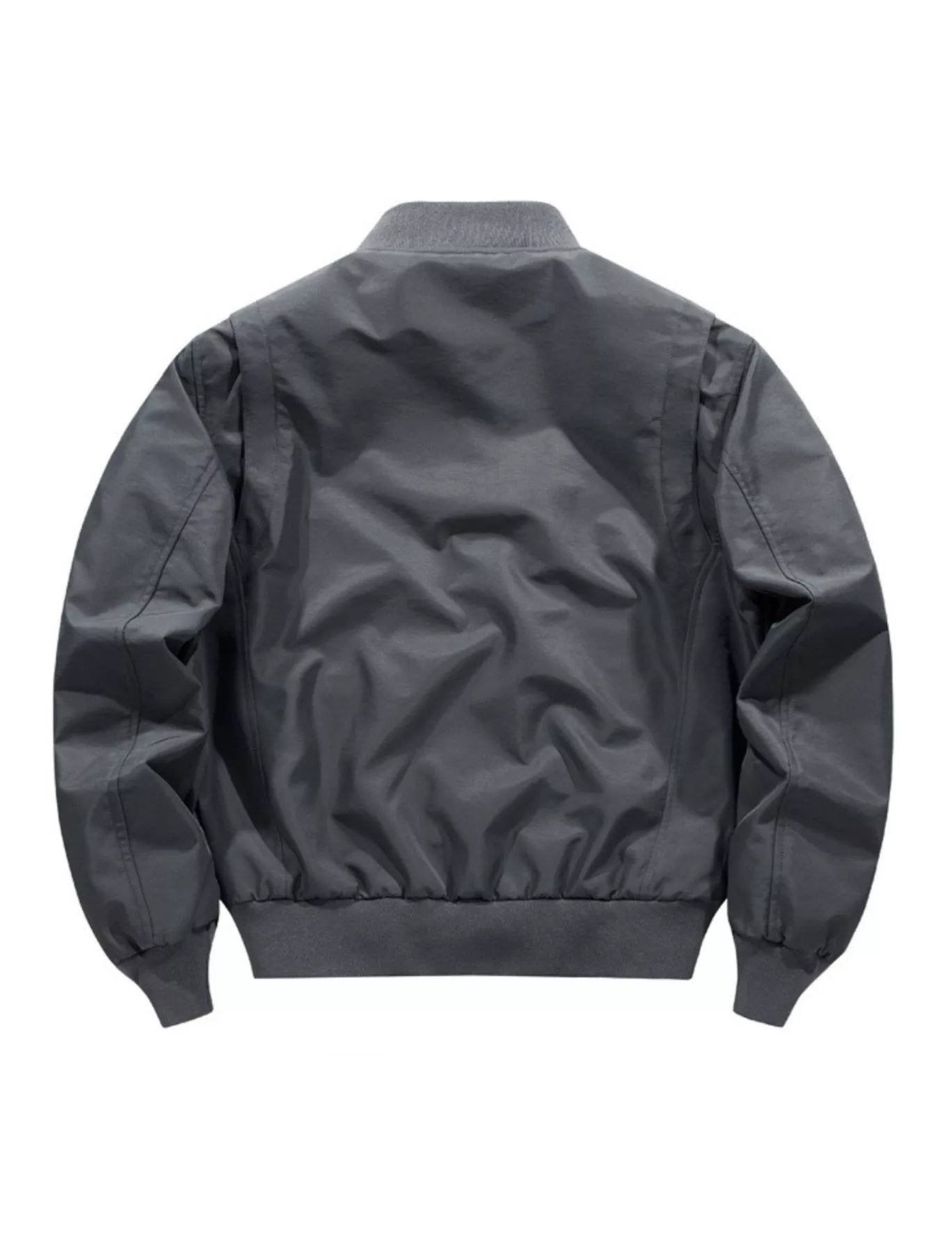 Men's Plus Size Zip Up Long Sleeve Jacket