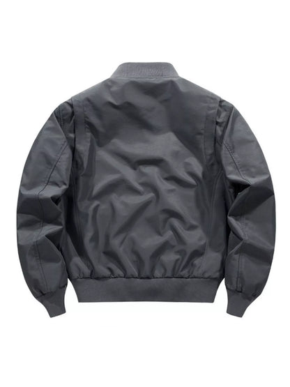 Men's Plus Size Zip Up Long Sleeve Jacket