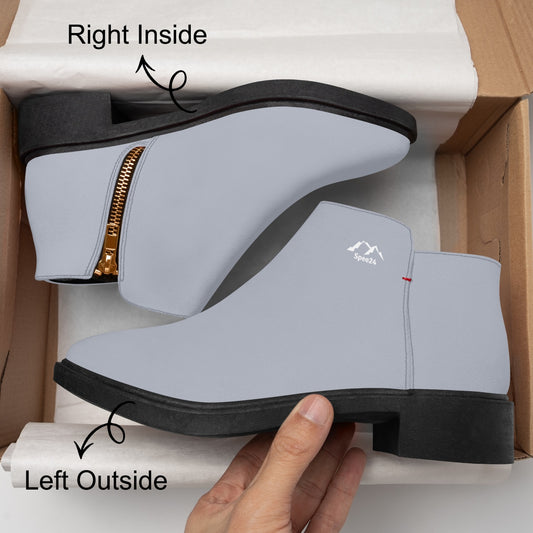 SHO-020GY-24 Fashion Zipper Boots