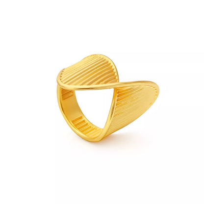 Irregular Twisted Texture Ring