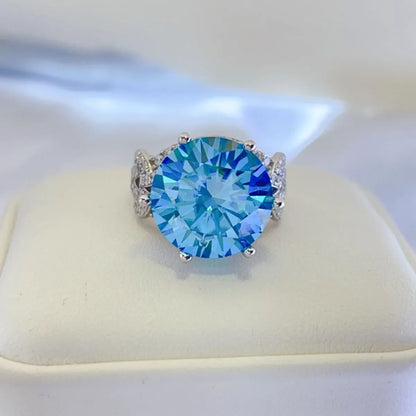 10 Carat Moissanite 925 Sterling Silver Ring