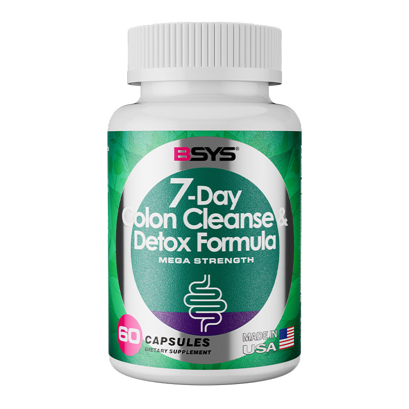 7 Day Colon Cleanse Detox Formula Herbal Digestive Support Cleanse Supplement for Bloating & Regularity | 60 Capsules