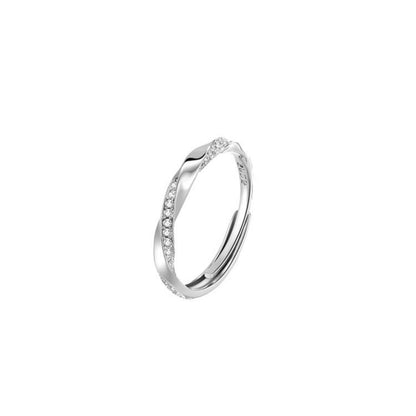 925 Sterling Silver Zircon Ring