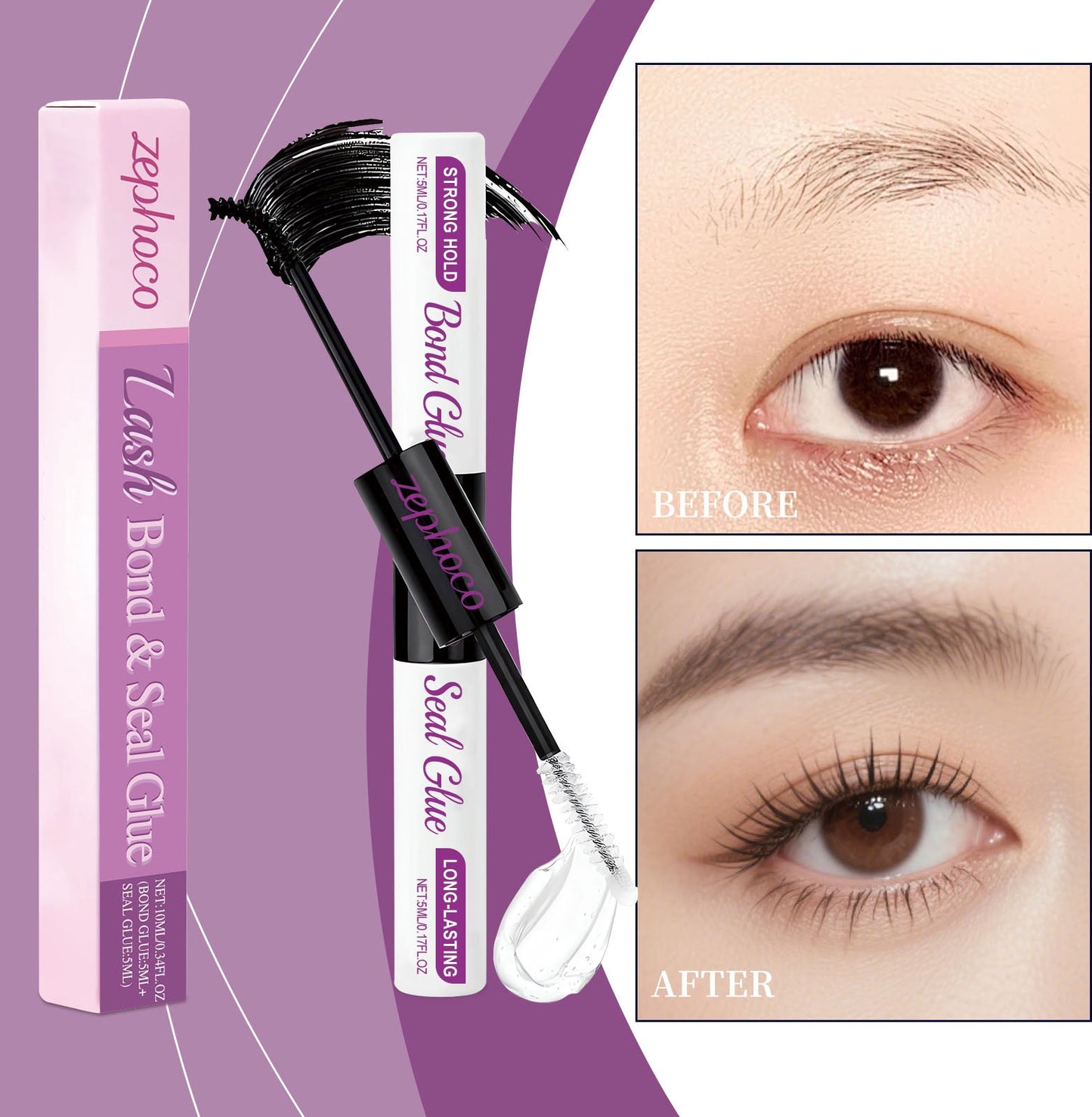 Waterproof Long-Lasting Eyelash Glue 10ml
