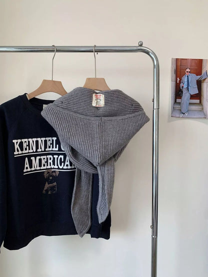 Knitted Warmer Scarf Hat