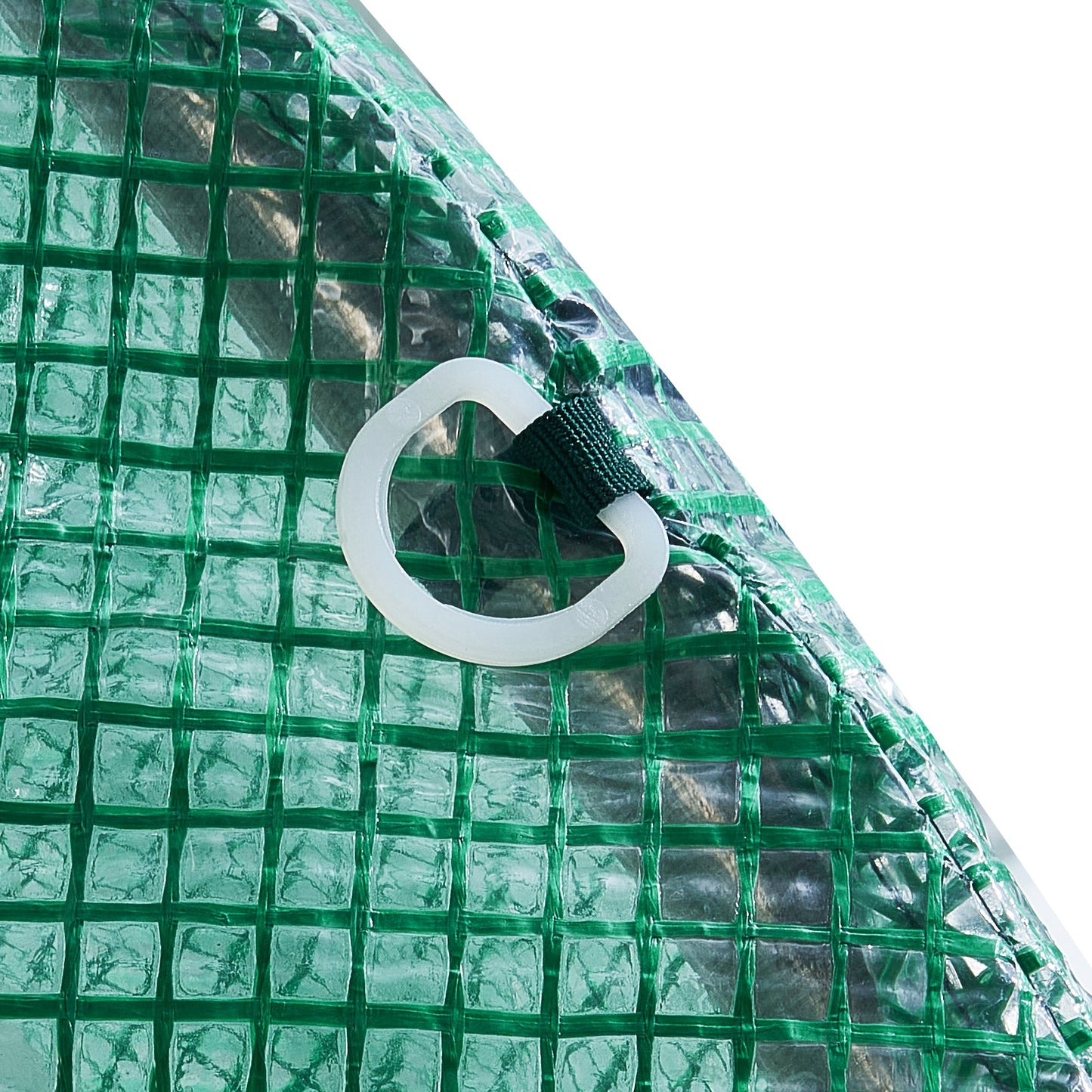 VEVOR Walk-in Tunnel Greenhouse 27.38x9.5x7.38ft Galvanized Frame PE Cover Green