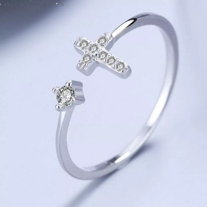 Adjustable Open Cross Ring