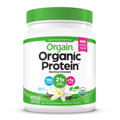 Orgain Organic Plant-Based Protein Powder - Sweet Vanilla Bean (2.03 Lbs)
