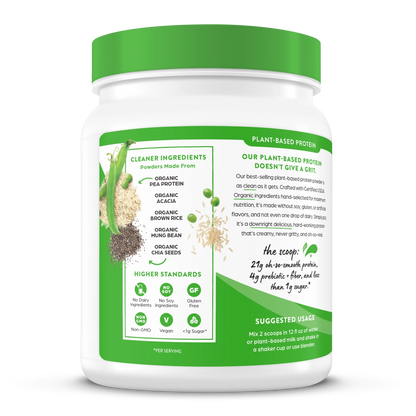 Orgain Organic Plant-Based Protein Powder - Sweet Vanilla Bean (2.03 Lbs)