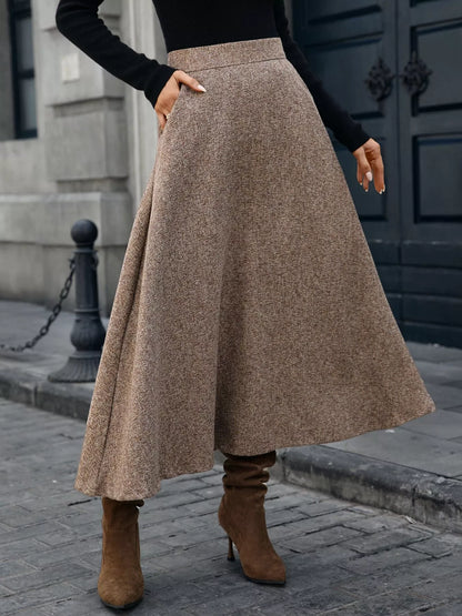 A-Line Midi Skirt