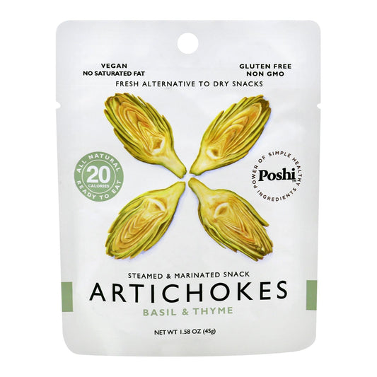 Poshi - Snack Artichokes Mrntd Veg - Case of 10 - 1.58 OZ