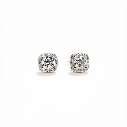 1 Carat Moissanite 925 Sterling Silver Stud Earrings