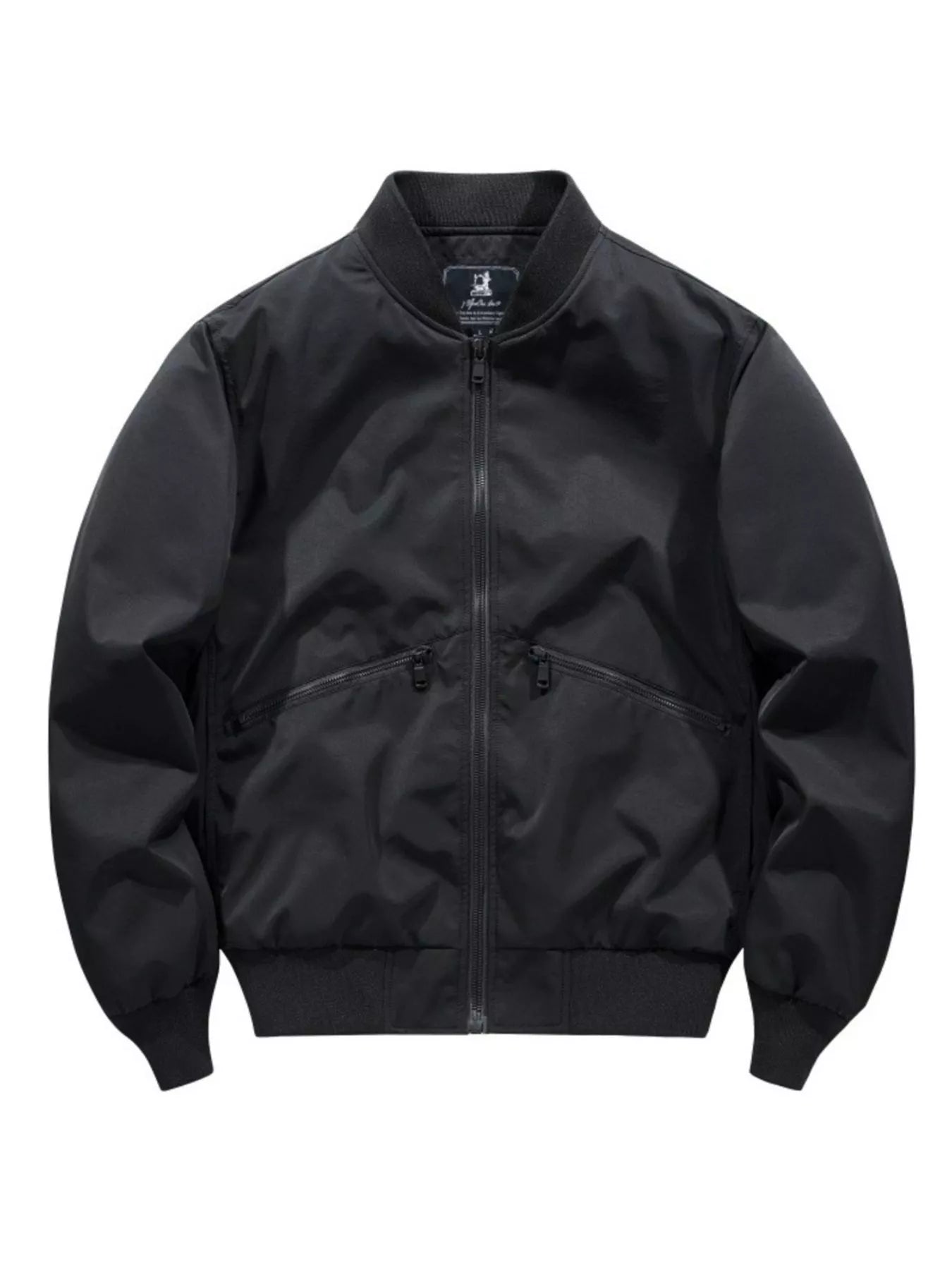 Men's Plus Size Zip Up Long Sleeve Jacket