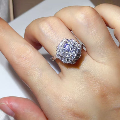 3 Carat Moissanite 925 Sterling Silver Ring