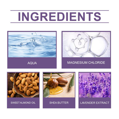 Jaysuing Lavender Magnesium Body Wash Gently Cleanses Exfoliating Moisturizing Moisturizing Long-Lasting Fragrance