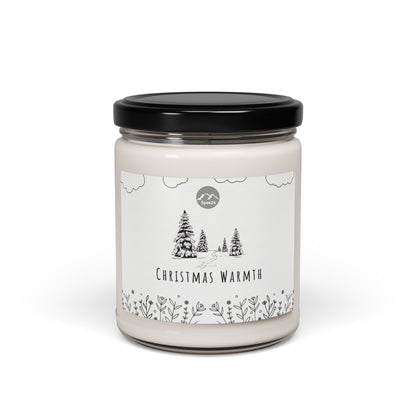 Christmas Warmth Scented Soy Candle | Cozy Holiday Decor, Relaxing Home Fragrance, Gifts for Her, Festive Candle, Aromatherapy -- 9oz