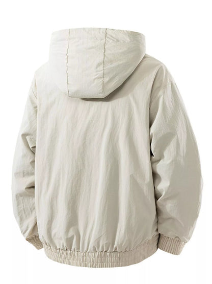 Men's Plus Size Casual Hooded Lightweight Jacket