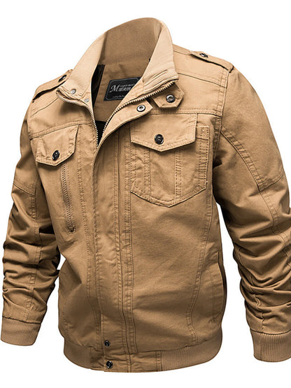 Men's Plus Size Casual Zip Up Lightweight Jacket