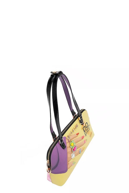 Nicole Lee USA Nail Polish Dome Shoulder Bag