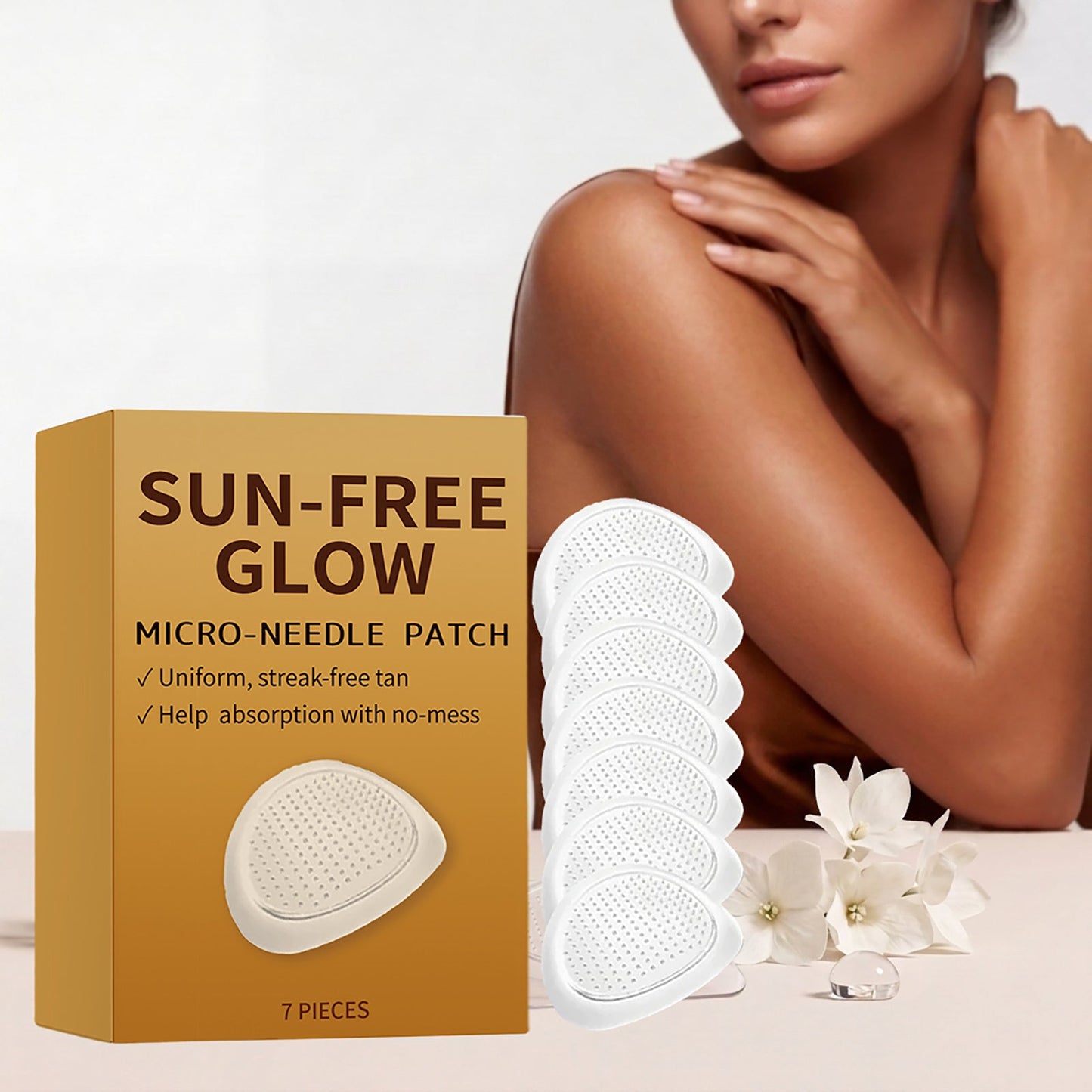 Body Tanning Microneedle Patch