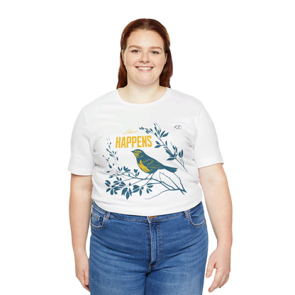 TS-031ML-24 Bird Lover Sparrow Art T Shirt