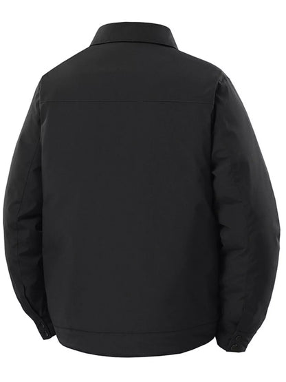 Men's Plus Size Snap Down Long Sleeve Jacket