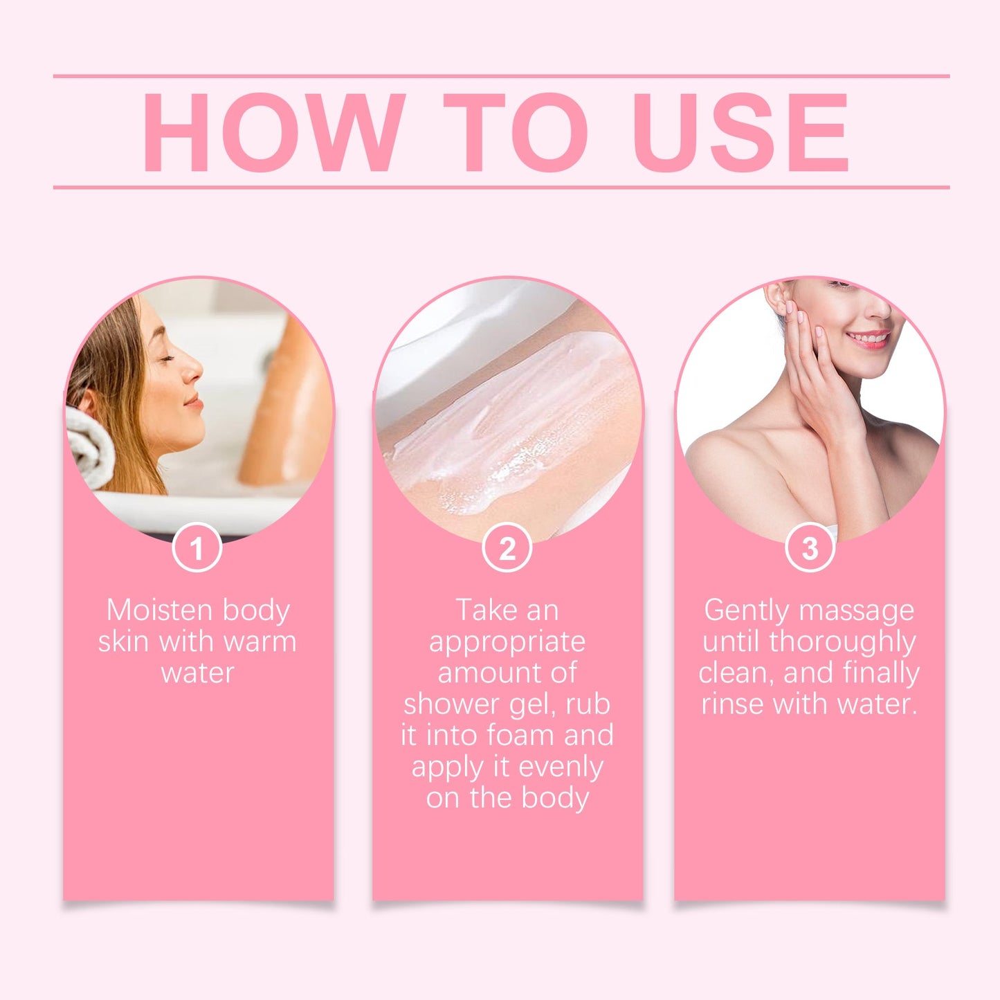 EELHOE Cherry Blossom Moisturizing Shower Gel Gently Cleanses The Body, Moisturizes And Moisturizes For A Long Time