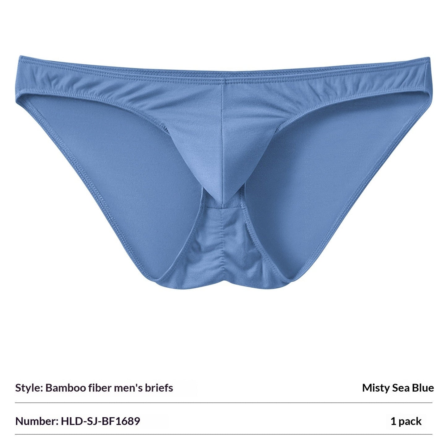 Bamboo Fiber Mens Briefs With Elephant-Trunk Pouch