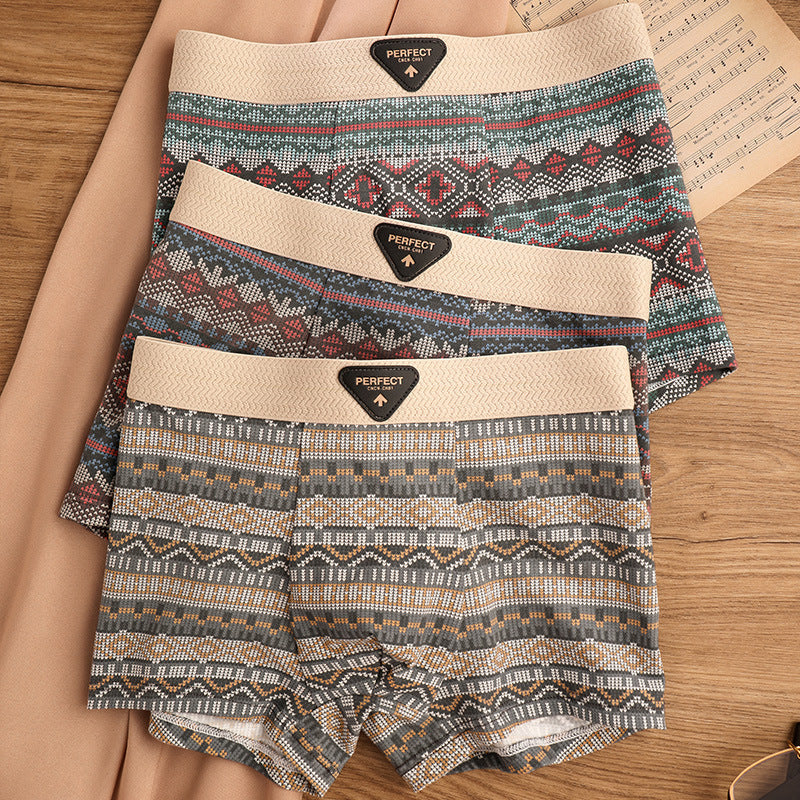 Men's Sports Trendy Underwear Breathable Antibacterial Boxer Shorts