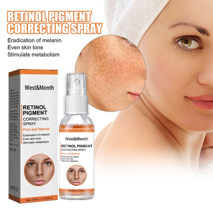 West&Month Retinol Pigment Correcting Spray, Lightening Spots Moisturizing Whitening Skin Care Spray
