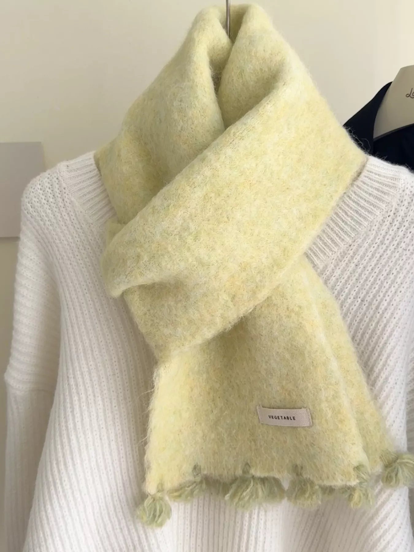 Tassel Knitted Scarf